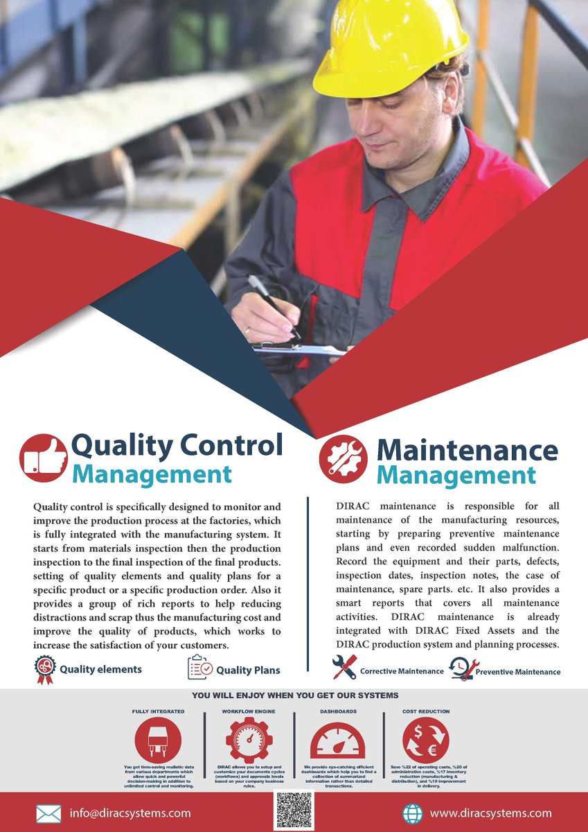 Dirac_systems's tweet photo. #DIRAC Is Not #ERP Only
#Quality_Control #Maintenance  #DIRAC_SYSTEMS
#ديراك_لنظم_المعلومات #مصنع_رقمي
https://t.co/LiOG4j5JLh
https://t.co/9VemB3gdQR
https://t.co/6sYVdlwg8o
https://t.co/zqX1bfSbrq https://t.co/5NdcdSF2Tc