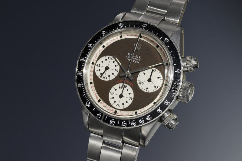 HauteBid's tweet photo. Today's Haute Bid watch of the Day! The Rolex Cosmograph Daytona "Paul Newman Oyster Sotto."  There are only 20 of these steel cosmographs in the world featuring the unique Sotto configuration. https://t.co/jV2CoxWtMm