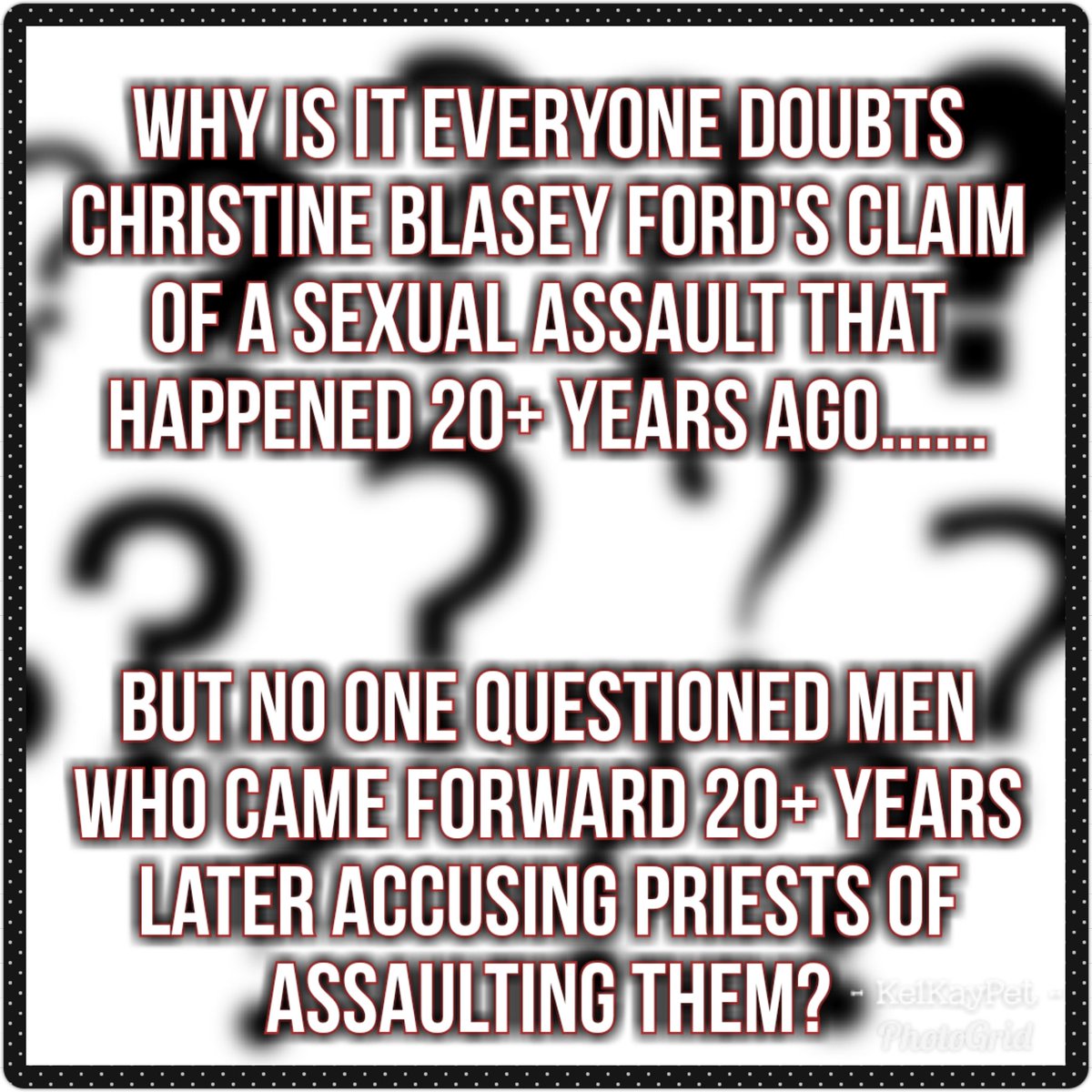 KellyK_Petry's tweet photo. #ChristineBlaseyFord #BelieveSurvivors #StopBlamingTheVictims https://t.co/TOlbW50XGJ