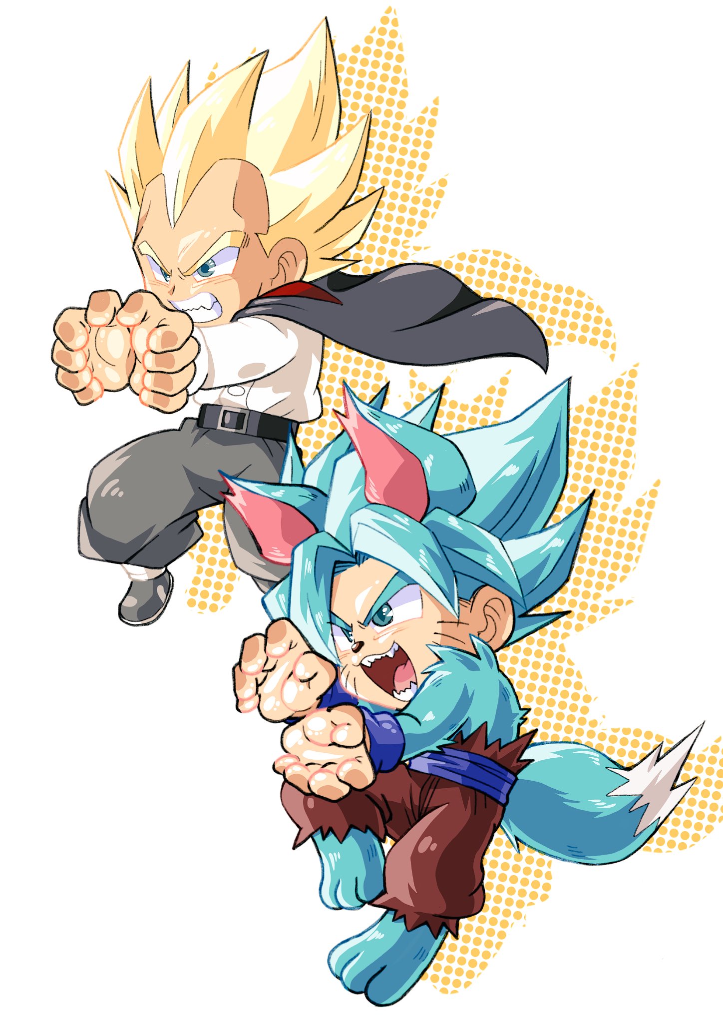 son goku and son goku (dragon ball and 1 more) drawn by ommmyoh