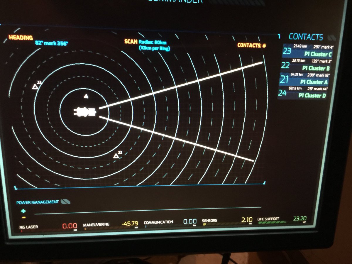 ParatusUniverse's tweet photo. Here is a close up of the Commander panel and display for our simulator. https://t.co/9Yke0Ut8EP