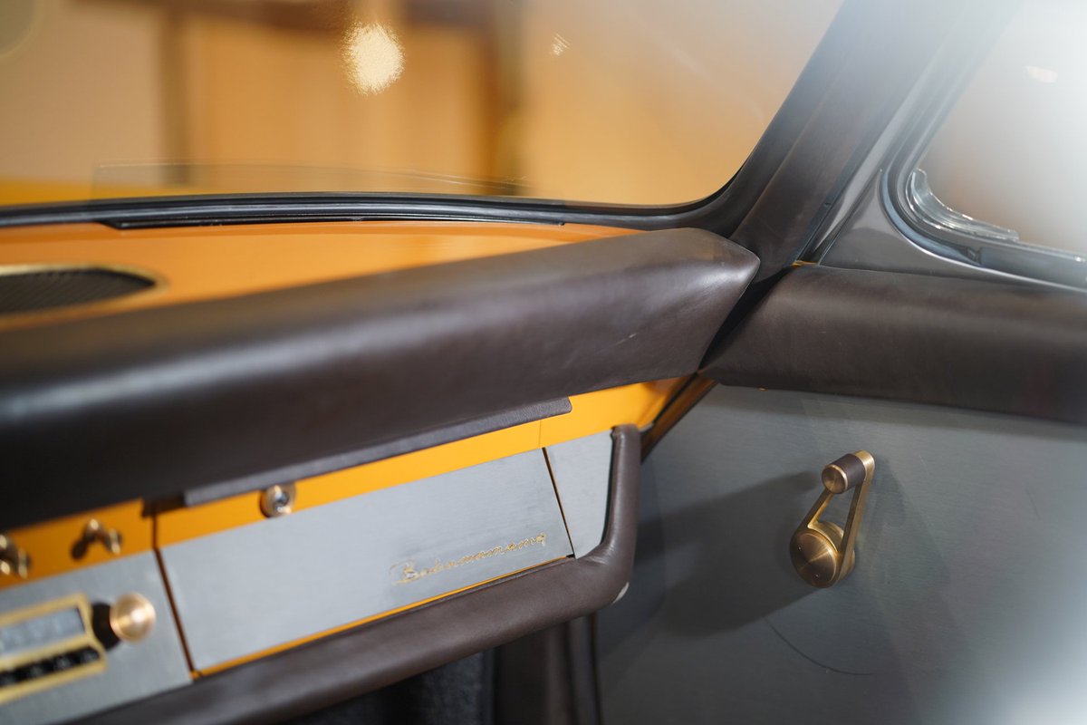PorscheBeirut's tweet photo. The #BahamaMama911 interior was redesigned to reflect the quality of both design and furniture during the 60s with the use of Pepita.

@Porsche | #Porsche #BahamaYellow #911L #BahamaMama #PorscheClassic #Restoration #Craftsmanship #Lebanon https://t.co/9v2KtbXfXi