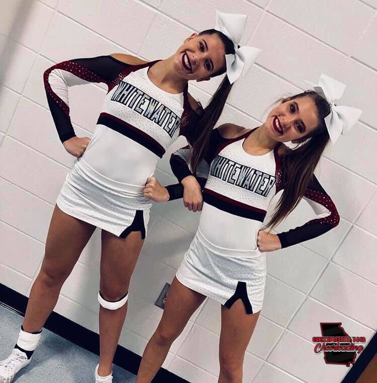 GeorgiaHSCheer's tweet photo. Whitewater High School debuted their BEAUTIFUL new uniforms at Starr’s Mill yesterday!  

#GHSACheer2018 https://t.co/ErJ1pvHDUD
