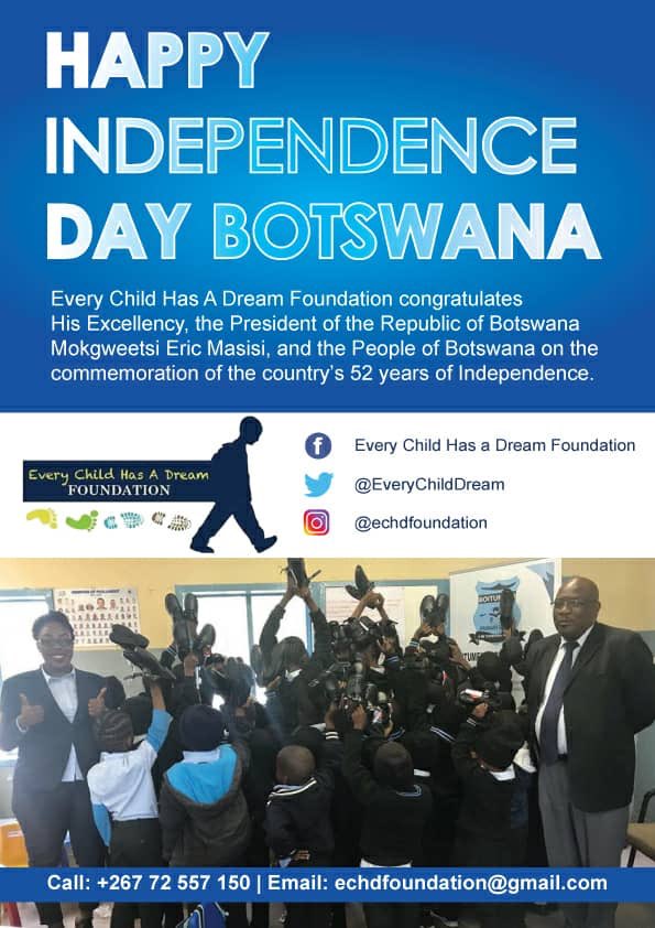 EveryChildDream's tweet photo. Happy Independence Day Botswana 🇧🇼🇧🇼 https://t.co/FgGQTBgD12