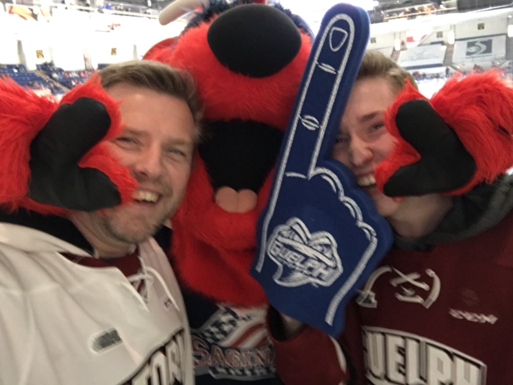Our road trip continues to see the <a href="/Storm_City/">Guelph Storm</a> in every OHL arena. Last night we watched them beat Saginaw in OT and added a few new mascot pics to our collection. #StalkTheStorm