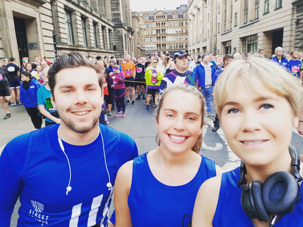 carlajsandhu's tweet photo. Huge well done to all the Street League staff and our supporters who ran today.. not to mention our volunteers who braved the cold to give us all the boost we needed!  #GreatScottishRun https://t.co/n5rMFwgtoR