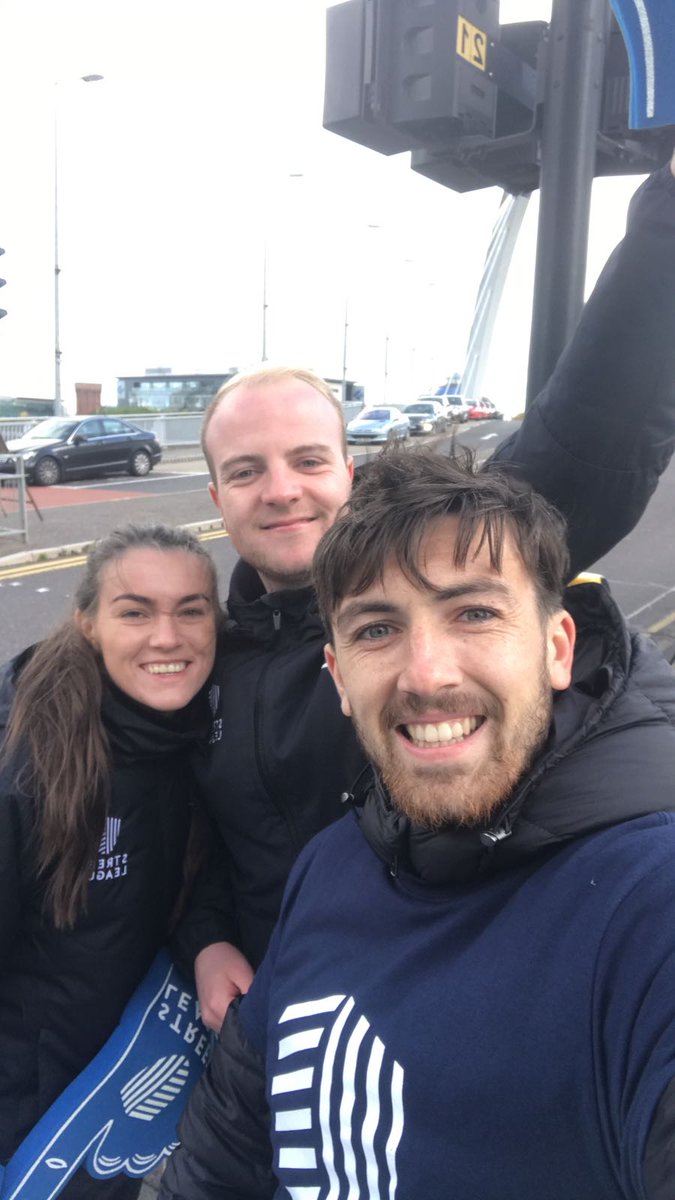 carlajsandhu's tweet photo. Huge well done to all the Street League staff and our supporters who ran today.. not to mention our volunteers who braved the cold to give us all the boost we needed!  #GreatScottishRun https://t.co/n5rMFwgtoR