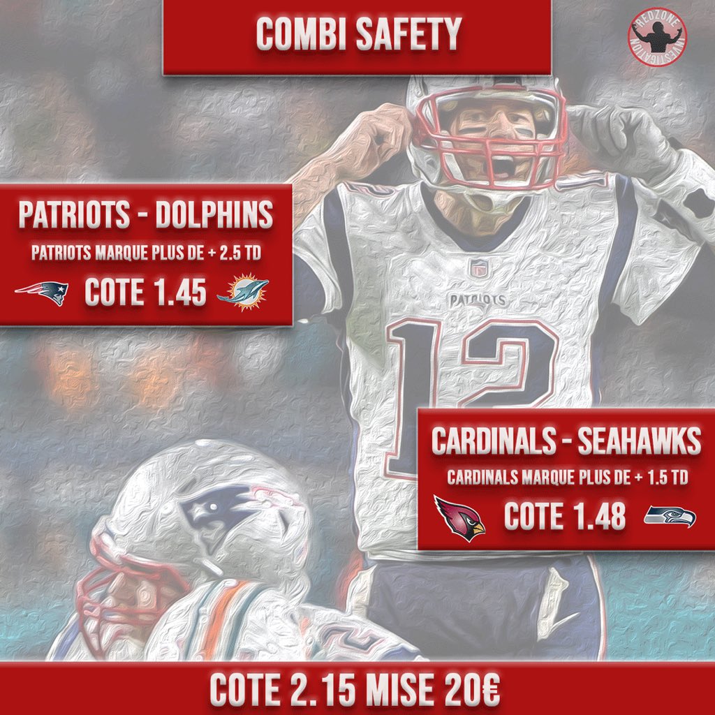 firstandbet's tweet photo. #RedZone #NFLSunday #NFLextra 

📺 @beinsports_FR 

🕖 19h00

#CombiSafety 
👉 Cote 2,15
#Combi4ThDown
👉 Cote 10
#Tendance #TD 
👉 Cote 2🌟Cote 2,90 🌟8,00

Pour tous les détails 
🔽🔽🔽
https://t.co/MFHzqhuc0Y https://t.co/N9ZrYFEb1g