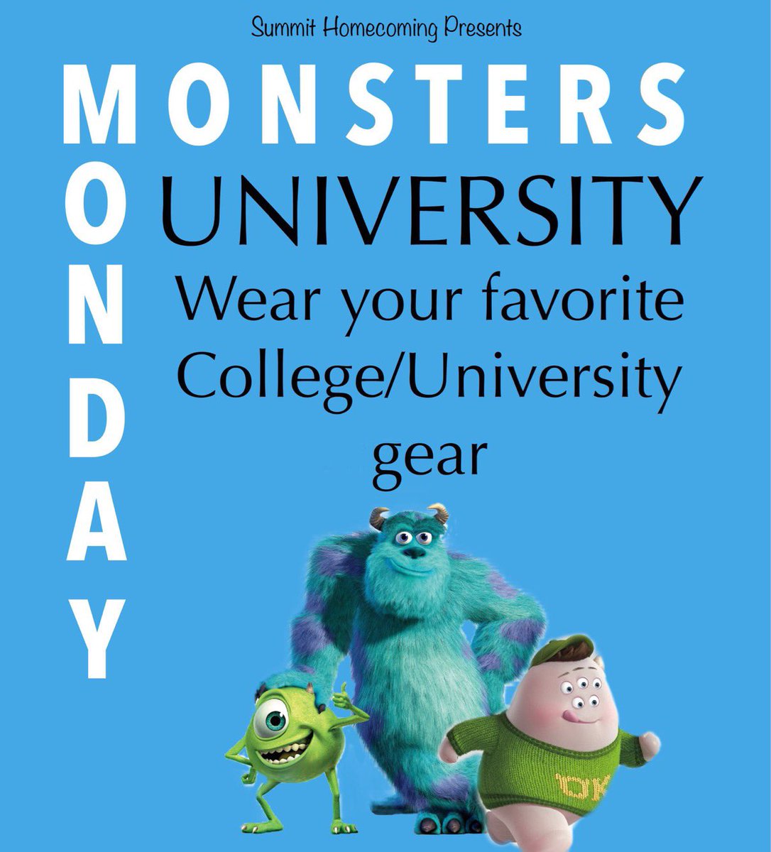 The Happiest Homecoming on Earth kicks off tomorrow with Monster’s U Monday.