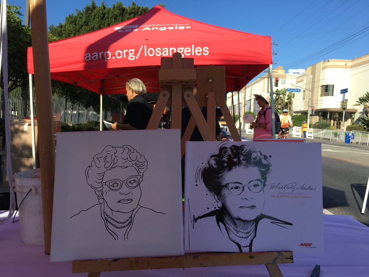 LuisAdvocates's tweet photo. Good morning LA! Today @AARPCA is at @CicLAvia to #CelebrateLA & age disrupters like our Founder #DrEthelPercyAndrus. Stop by our #InspirationZone at the Melrose hub (Melrose ave & Plymouth Bl) https://t.co/W1Uiqs5gp7