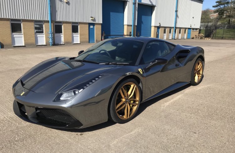 monoautomotive's tweet photo. Blacked Chrome Wrap for 488 Ferrari only £3300 🔥 Free 12 Month Fitting Warranty and 3 Year manufacturers guarantee. Available 📍Central London 📍Newcastle #CarWrapping #ChromeWraps #WrapCars #Carwrappinglondon #LondonCarWraps #Ferrari488 https://t.co/jvwcY74YCd