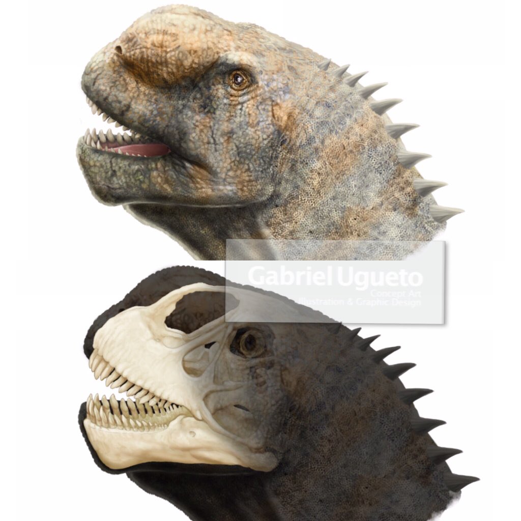 dinosaur with beak on head