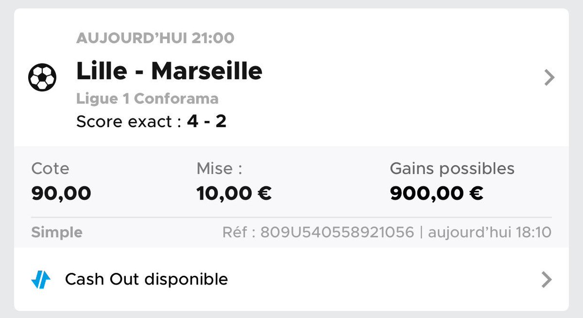 valouzz_'s tweet image. Ptdrrrr je suis parti en couille 🍀🙈🔥 Si ça passe j’offre 100€ à une personne qui RT par tirage au sort 😂 

🌟 100€ offerts avec Betclic sur ton 1er pari, qu’il soit gagnant ou perdant ▶️ bit.ly/2N17K2p