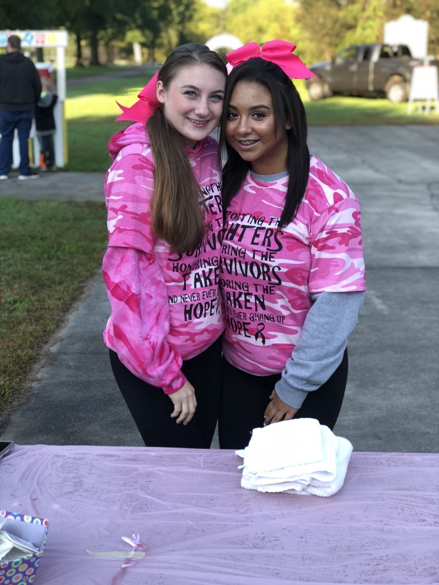 We had a blast helping out and cheering everyone on at the @milesofhopebcf walk today! 💕🎀 #breastcancerawareness #milesofhope