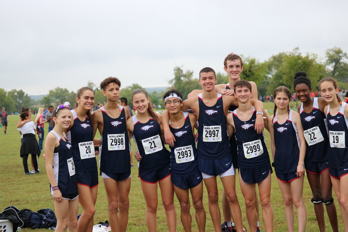 AllenEagleXC's tweet photo. Excellent races yesterday at the Guyer Wildcat Prowl in the Park and McNeil Invitational!!! PRs all around! #letsgetthisbread https://t.co/RLfsARdoPT