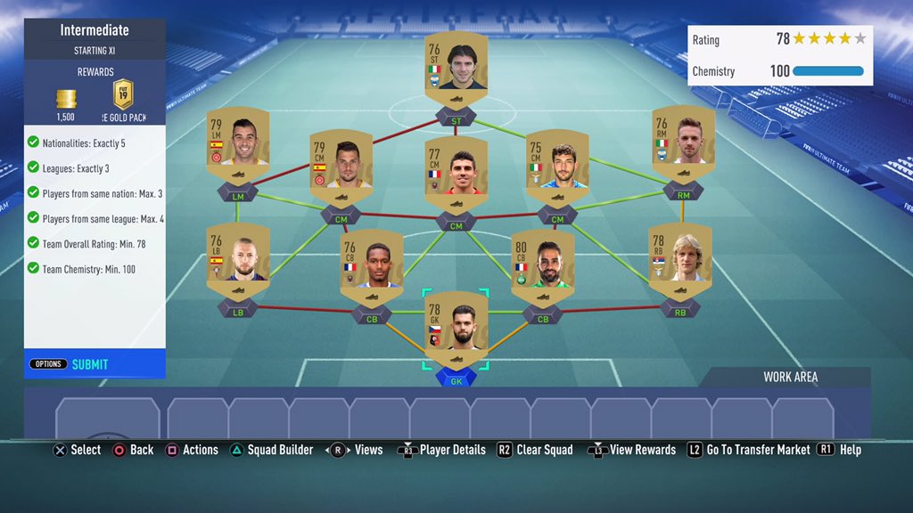 TheFUTSBC's tweet photo. FIFA19 #ProfitableSBC
- Advanced: League & Nation Hybrid
- Team: Intermediate
- Cost: 6,000
- No Loyalty / No Position Change
- Reward: Rare Gold Pack & 1.5K
- Coin Value of Pack: 25,000 https://t.co/mRpakmWD2k