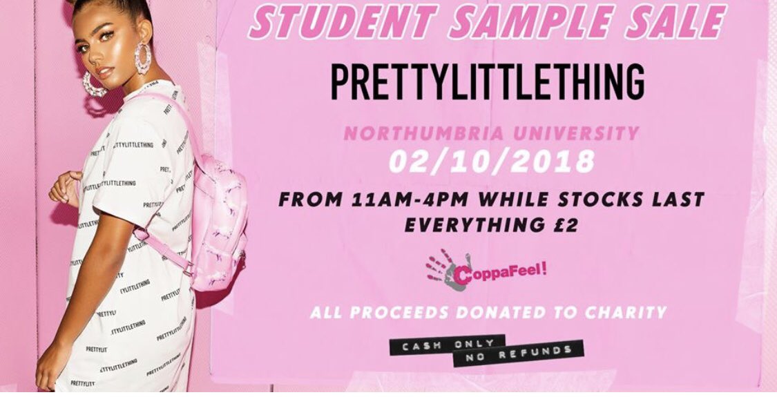 Competition Time! 

We have teamed up with <a href="/OfficialPLT/">PrettyLittleThing</a> 

Win EARLY access for you and 2 BFF's (so before the doors open) to the sample sale and £50 from us to spend at the sale! 

#RT and follow to enter 

#oops 

Winner chosen Monday 7pm