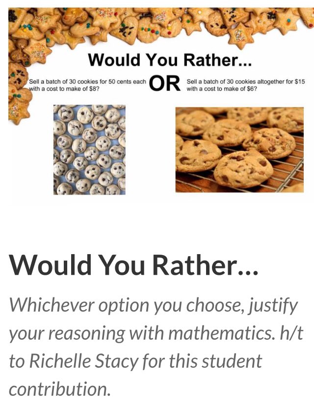 Would You Rather… – Would You Rather Math