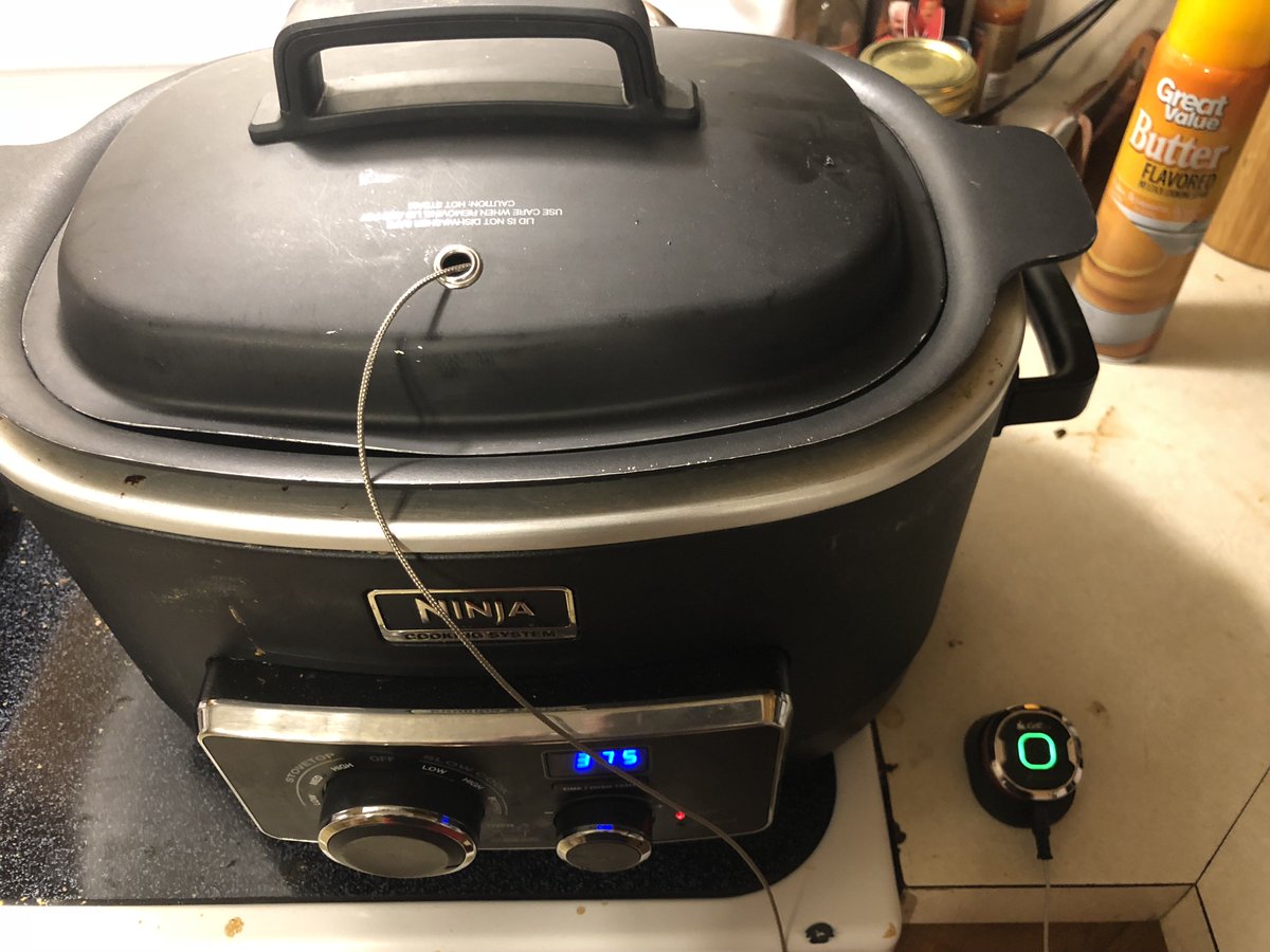 RaisingCajun's tweet photo. @GuyFieri @WeberGrills #iGrillMini Use their app to monitor and get notifications on your phone. Used it today. Boudin Stuffed Deboned-Chicken https://t.co/90deHwpW11