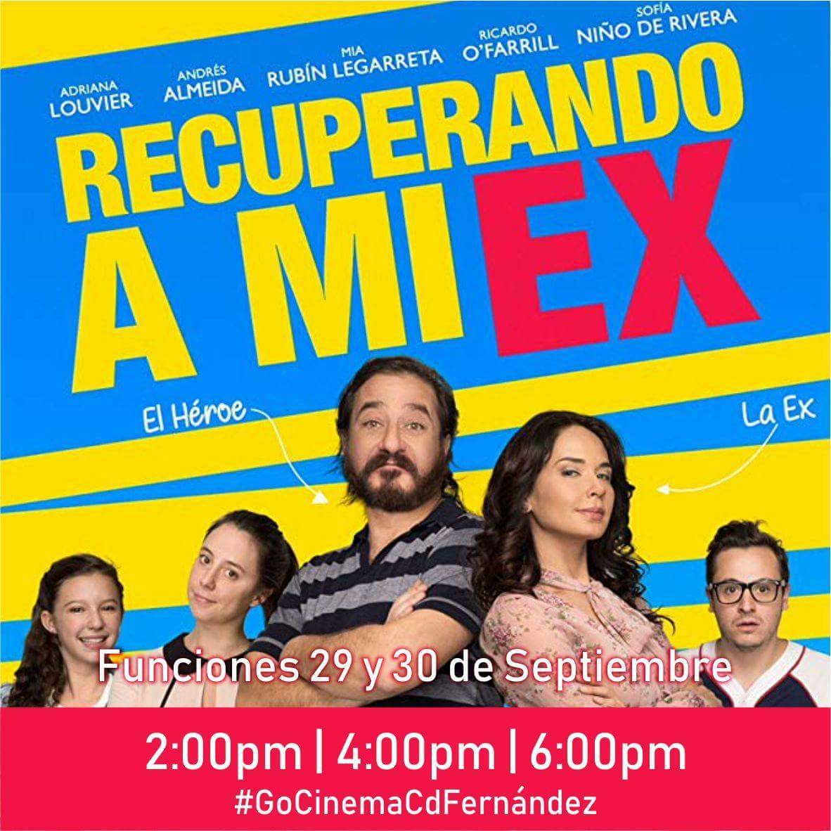 La diversión te espera en #GoCinemaCdFernández ven a disfrutar de #RecuperandoAMiEx ¡Te esperamos!