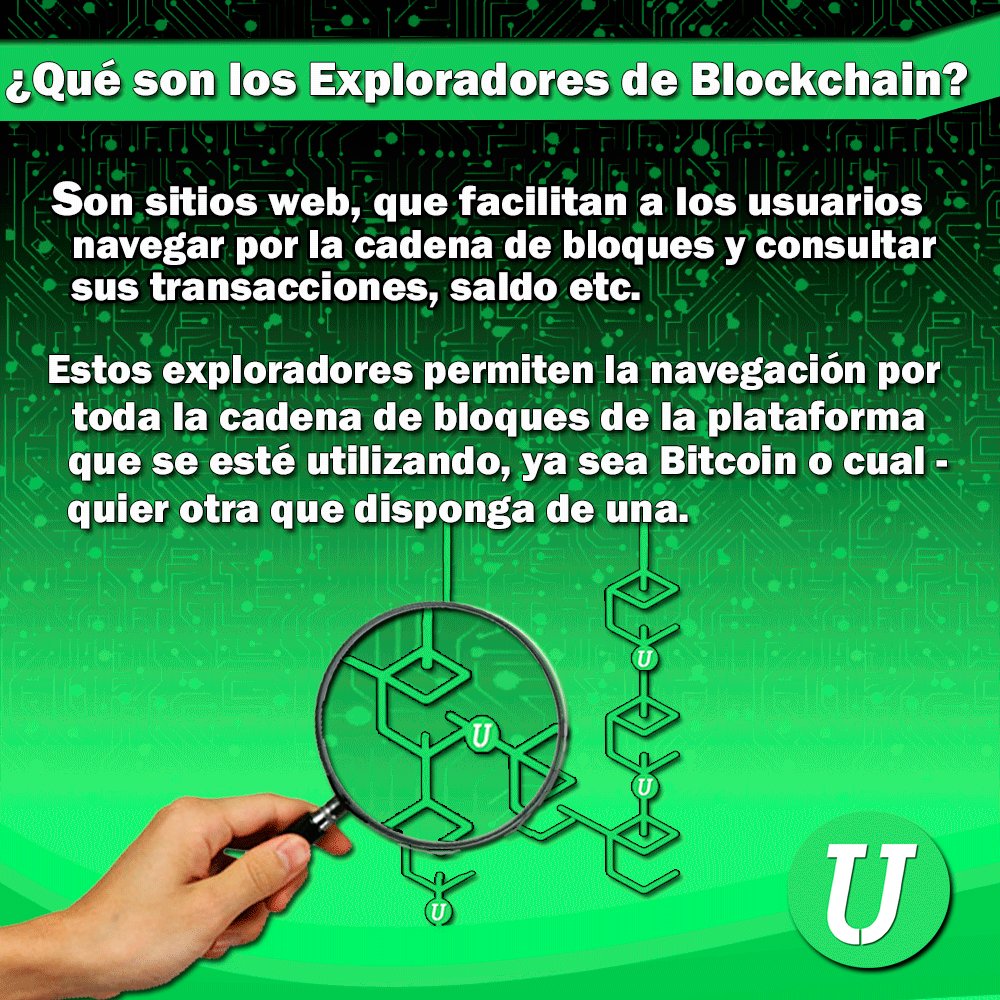 UnivcoinTeam's tweet photo. ¿Qué son los Exploradores de Blockchain? 🧐

#Blockchain #criptomonedas #altcoin2018 #dinero https://t.co/bKuWa7uZxI
