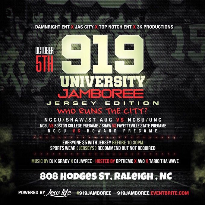 DPtheMC's tweet photo. FALL BREAK COMING UP THIS WEEKEND 

#919Jamboree THIS FRIDAY IN RALEIGH  WE GOT #SHAW VS #NCSU VS #NCSU

https://t.co/3wUeGhK36p

SATURDAY IM IN THE CHARM CITY OF BALTIMORE FOR #MSUHOMECOMING FINALE WITH MY BRO @DJDizzy__ 

#MSUWORLDWAR https://t.co/KNtgo9YnaO https://t.co/0zcUEzP2zB