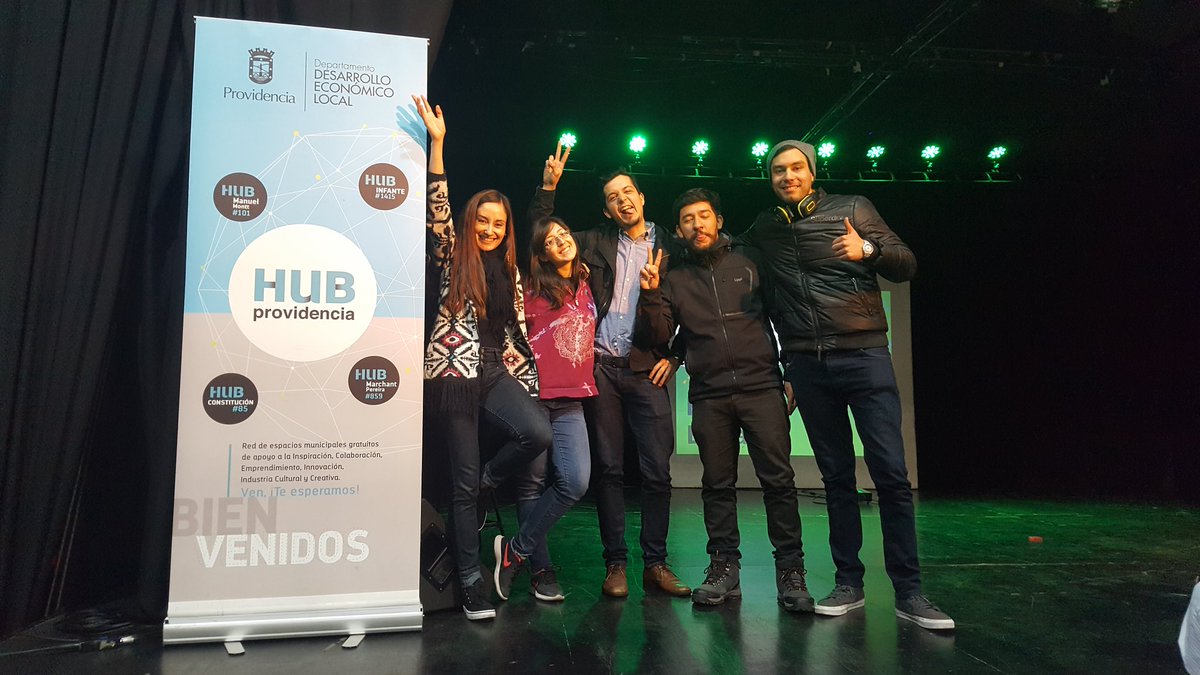 hubprovidencia's tweet photo. #SWSantiago #swglobal | el proyecto ganador feliz luego de obtener el primer lugar. "Happy Break",  buscará combatir el estrés en el trabajo. "Estamos bien contentos. Tuvimos la suerte que nos complementamos bien". #emprendedores https://t.co/fIRB1rILsn
