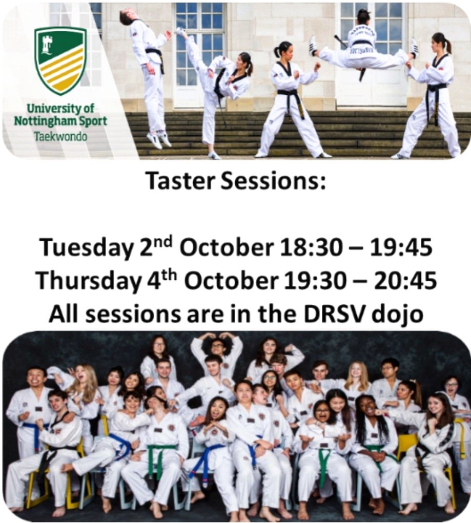 💚 Free Taster sessions 💛
After the session, new members will have the opportunity to meet and socialize with the current taekwondo team at Mooch 🎉.
See you all there! 😁🥋