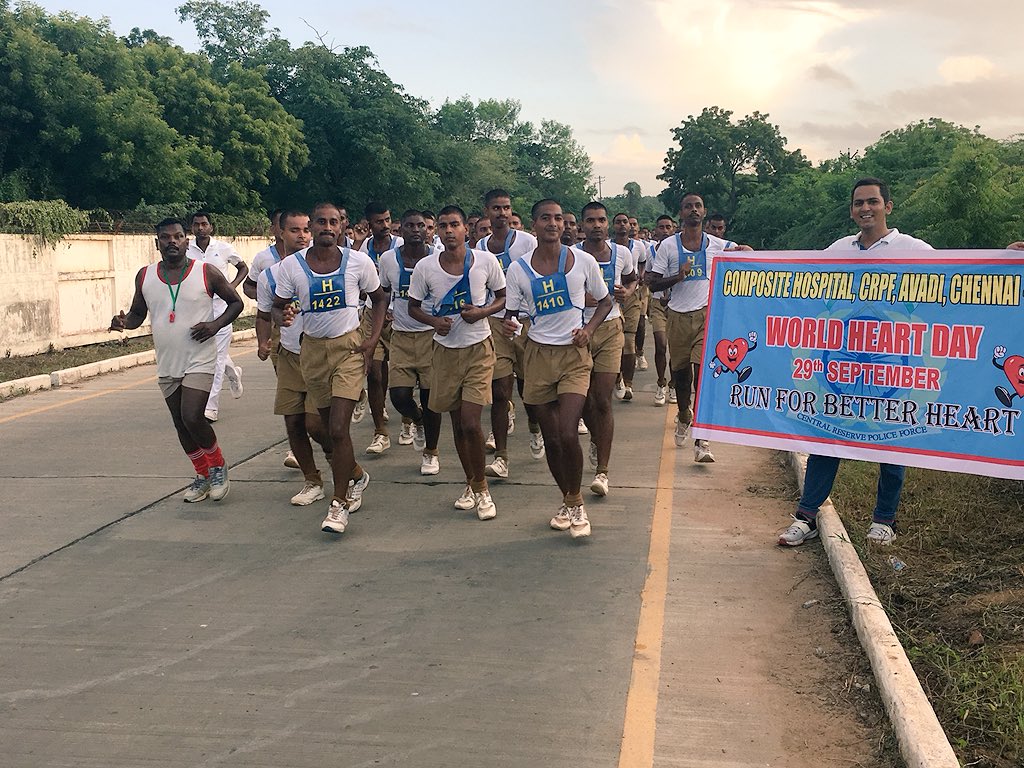 #worldheartday ❤️#myheartyourheart <a href="/chavdcrpf/">CH CRPF AVADI</a> @crpfnews <a href="/crpfindia/">🇮🇳CRPF🇮🇳</a> <a href="/WHO/">World Health Organization (WHO)</a>