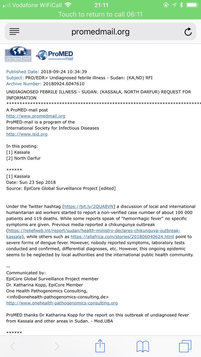 Sarajalilo's tweet photo. Omer Elbashir claims that @whosudan report 0 death in #Kassala state. Will official in this organization review this claim pls check PRO/EDR report 👇🏽 attached photos of 3 death cases may they RIP https://t.co/VyskKBdMGZ