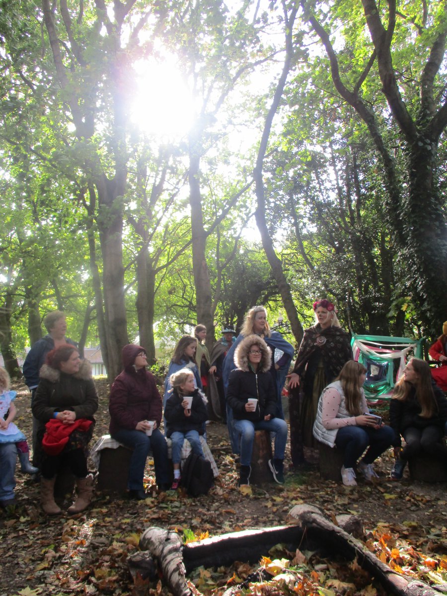 flyingbumble's tweet photo. A wonderful afternoon of mystical Welsh story telling, magic, craft, spells, laughter and woodland fun. Thank you @MythFest @visitwales @visittherange @NthEastWales https://t.co/6xB9VpfA02
