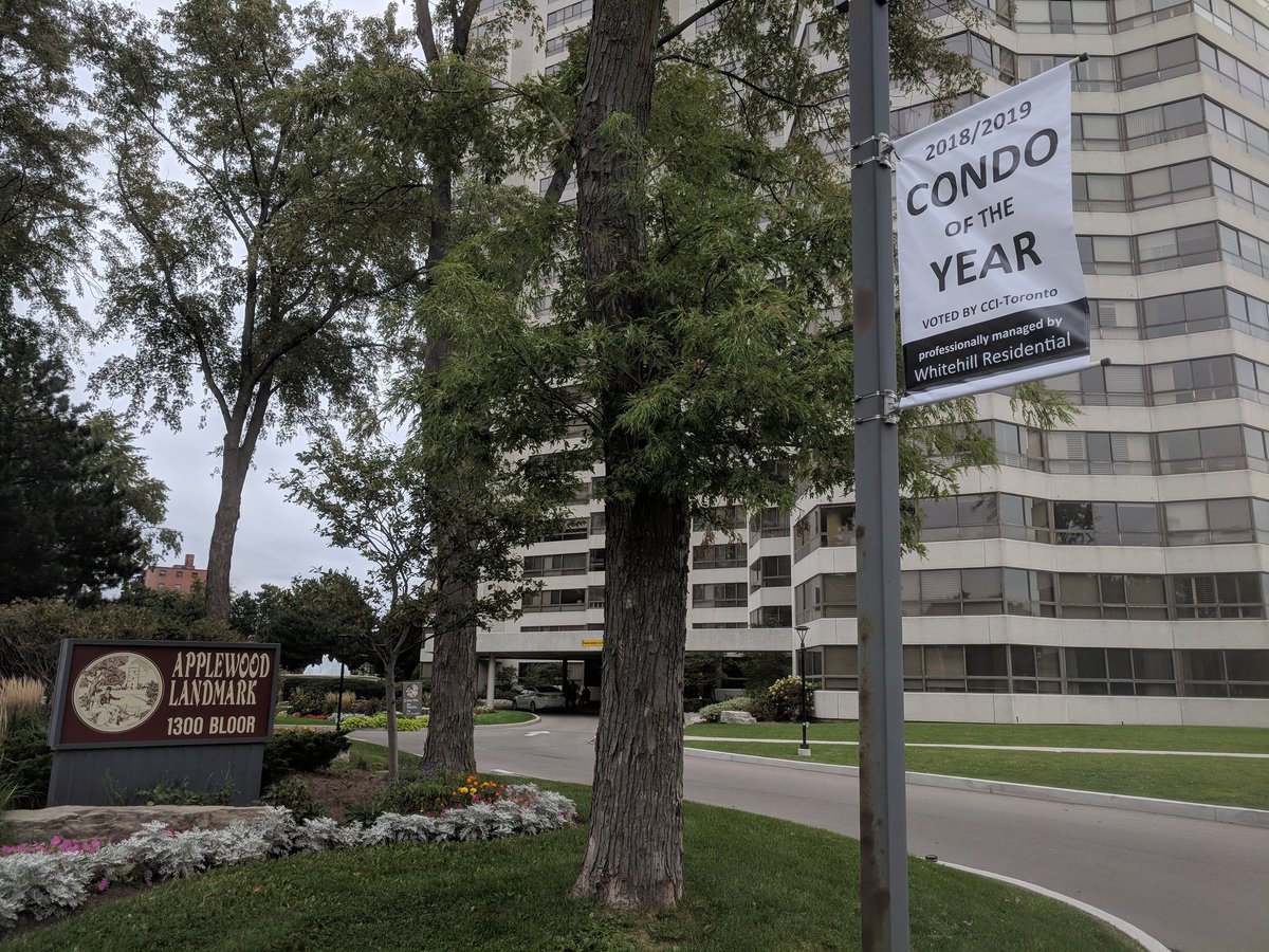 Congratulations to Applewood landmark for winning CCI condo of the year! Celebrating their 40th year anniversary.