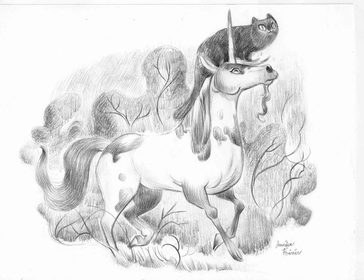 SulkingTiger's tweet photo. September drawing and Art Breakers  https://t.co/z7k1NcTejT … #graphite #art
#drawing #sketch #illustration #artbreakers #blackcat #unicorns https://t.co/aS2oyuxRXI