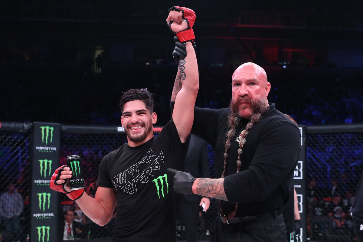 MonsterEnergy's tweet photo. They showed up to win... @rampagejackson &amp; @DreamkillerMT take @BellatorMMA KO victories at #Bellator206! 👊🏻 https://t.co/jAwTPKRWEw