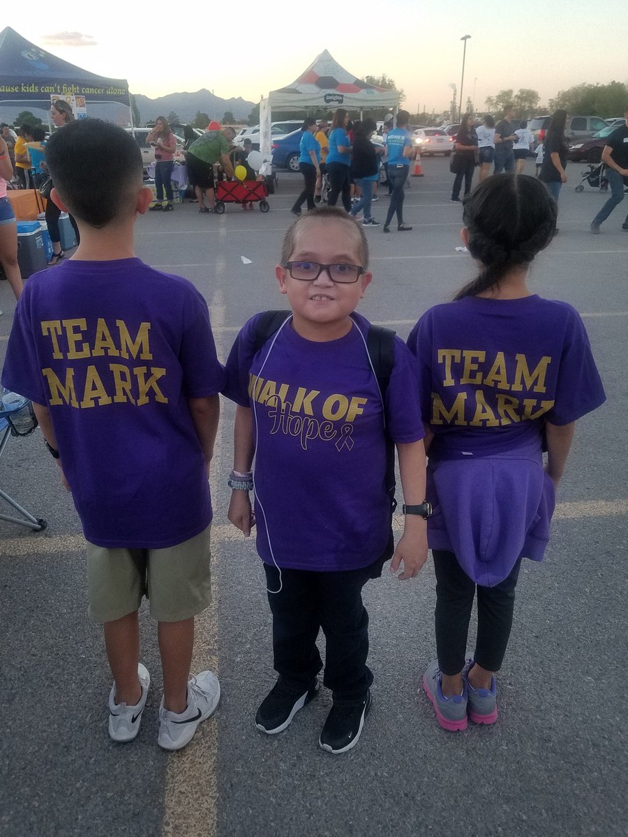 It was a special evening celebrating our nephew Mark who is 17, a senior at Americas HS who has beat stomach cancer,  & overcome obstacles with a rare disease! #WalkofHope #TeamMark #Warrior