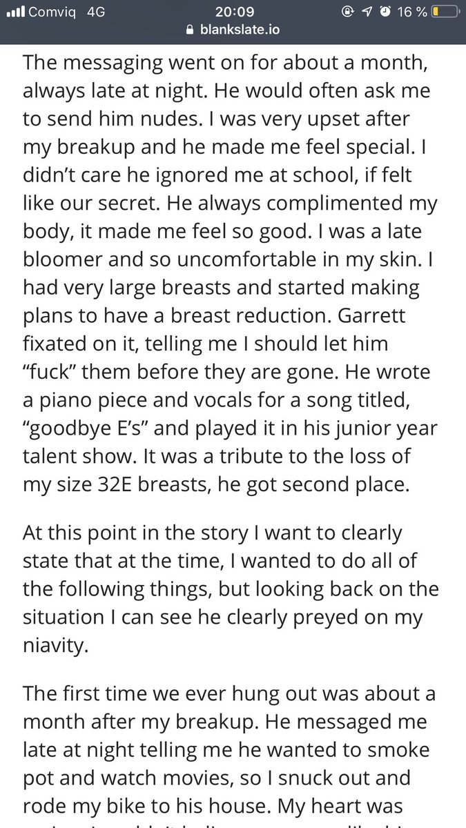 BORNS_exposed's tweet photo. A letter sent to me by a girl who wanted to share her experience with G   https://t.co/J6qw6qaUZy https://t.co/SqH7FOsPux