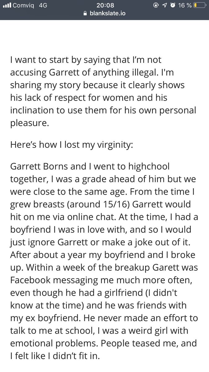 BORNS_exposed's tweet photo. A letter sent to me by a girl who wanted to share her experience with G   https://t.co/J6qw6qaUZy https://t.co/SqH7FOsPux