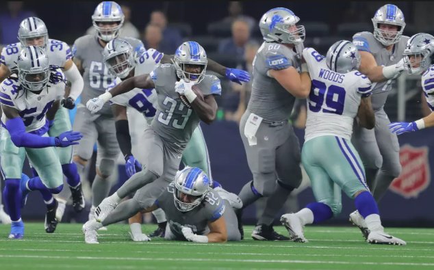 Chris Creamer  SportsLogos.Net on X: 'Detroit #Lions opt for their all-grey  'ColorRush' (sic) uniforms today against the Dallas Cowboys. While it makes  for an odd-pairing it's a great way for us