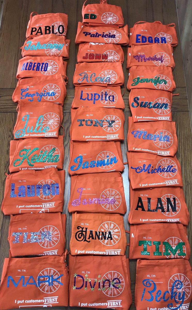 Celebrating our awesome Cashiers by individualizing the team with some BLING! #CAM2018 <a href="/Haydnchilcott/">Haydn Chilcott</a> <a href="/JabarrBean/">Jabarr Bean</a> <a href="/mike_astorino/">Mike Astorino</a> <a href="/NotoKara/">Kara Noto</a> @Allen83hd @roberthdumas <a href="/Branden647/">Branden Morgan</a> <a href="/HomeDepot647/">Westminster HD #647</a>