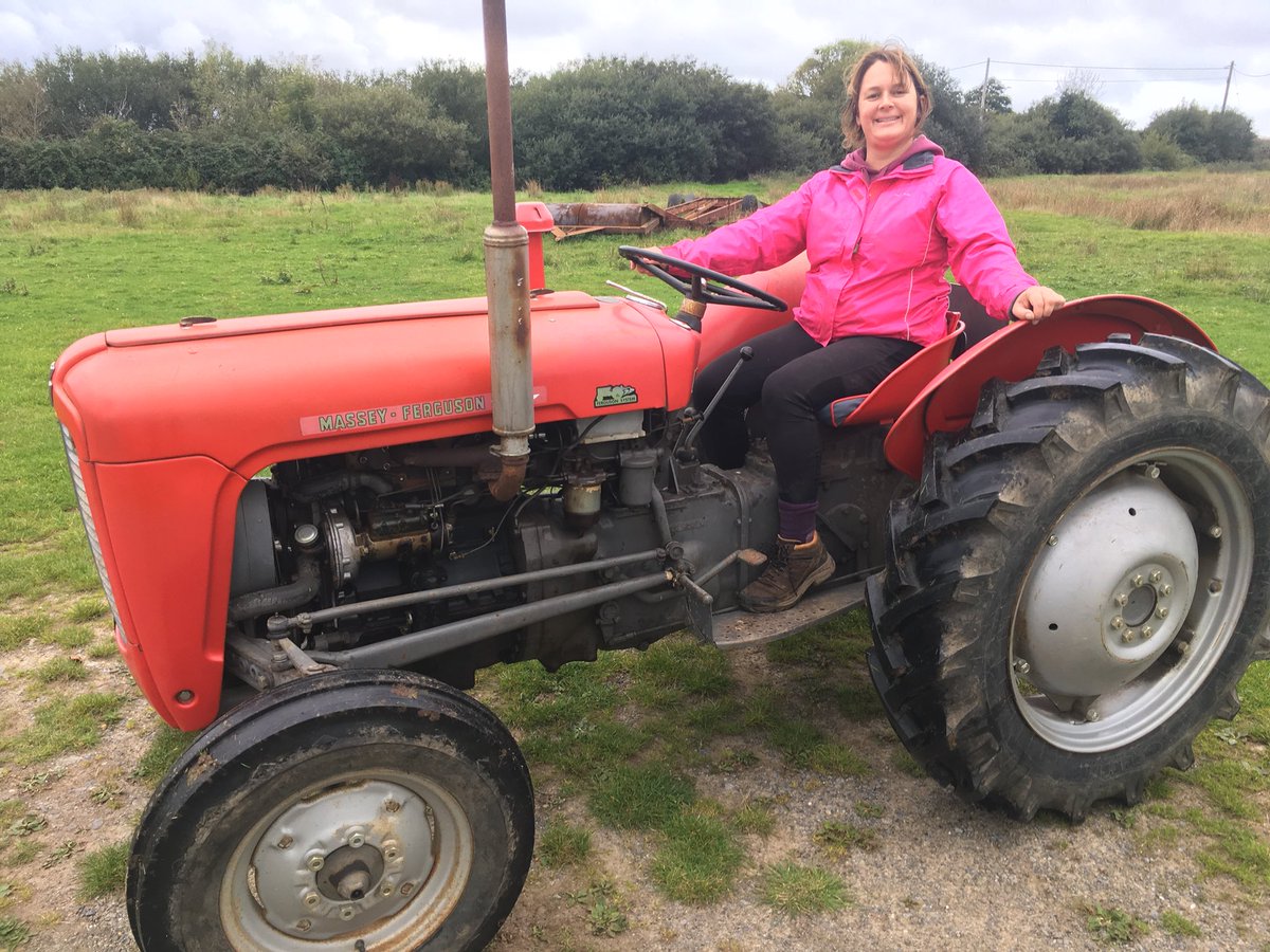 CeriPhelps1's tweet photo. Upskilling myself on Trevor the Tractor today #keepoptionsopen #loveit https://t.co/p4YtiqiA3r