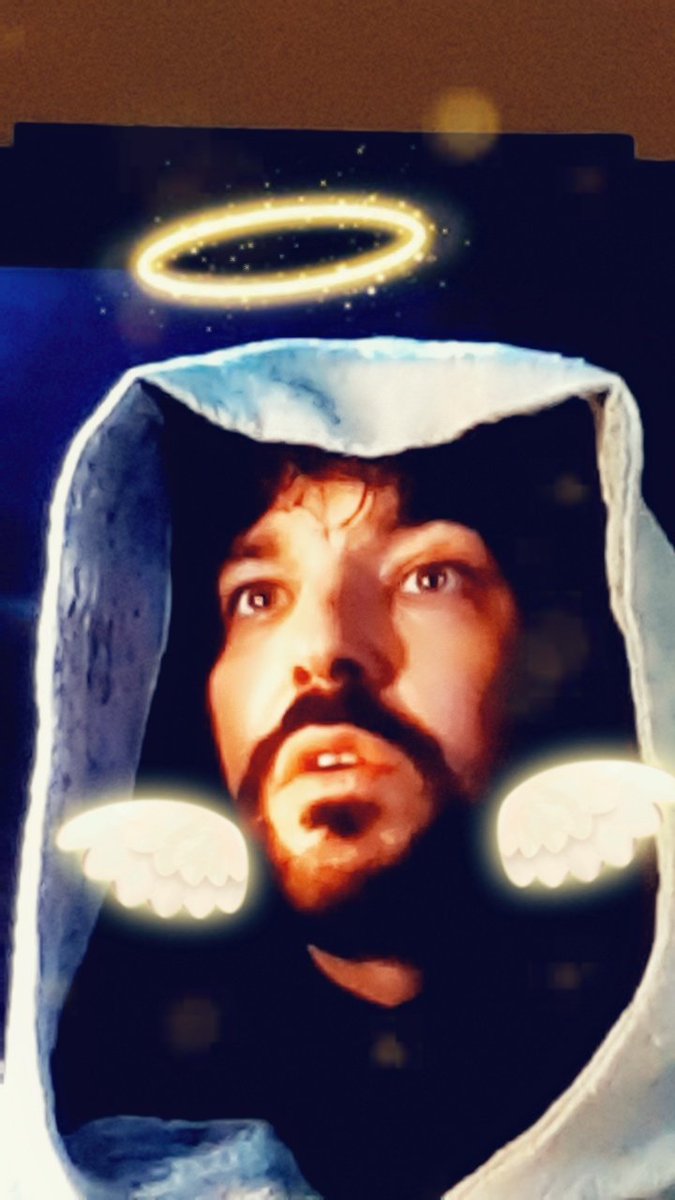 KatieGrovesBond's tweet photo. Fun new game. When watching #RobinHood add #Snapchat filters over #AlanRickmans face. You will not be disappointed! https://t.co/BS2YeQfZ9z