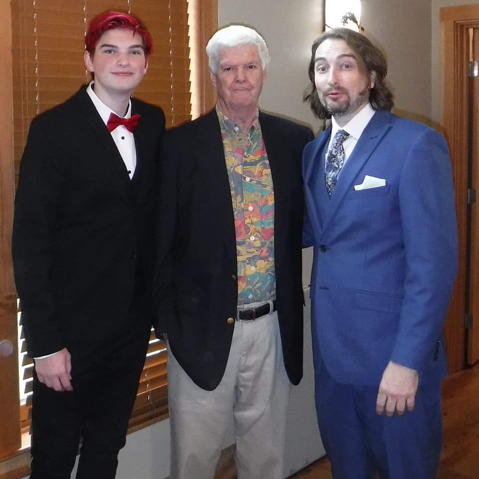 At my wedding. Vann, Dale and I.