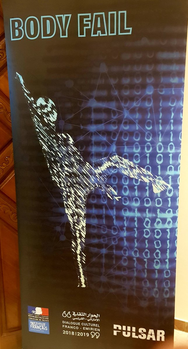ludovic_pouille's tweet photo. سعيد أن استقبل في #دار_فرنسا  كل من ساهم في انجاح النسخة الثانية من #محادثات_ابوظبي.
المفاجأة الفنية لهذا المساء حول موضوع الذكاء الاصطناعي: أداء مجموعة #BodyFail! 
#الحوار_الثقافي_الفرنسي_الاماراتي 🇫🇷🇦🇪 https://t.co/geFquWegWz