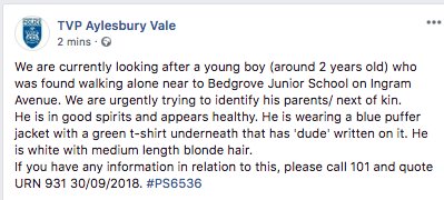 _aylesbury's tweet photo. URGENT. Please RT *NOW* if you live locally. 

@TVP_Aylesbury https://t.co/I0pLlPZSBX
