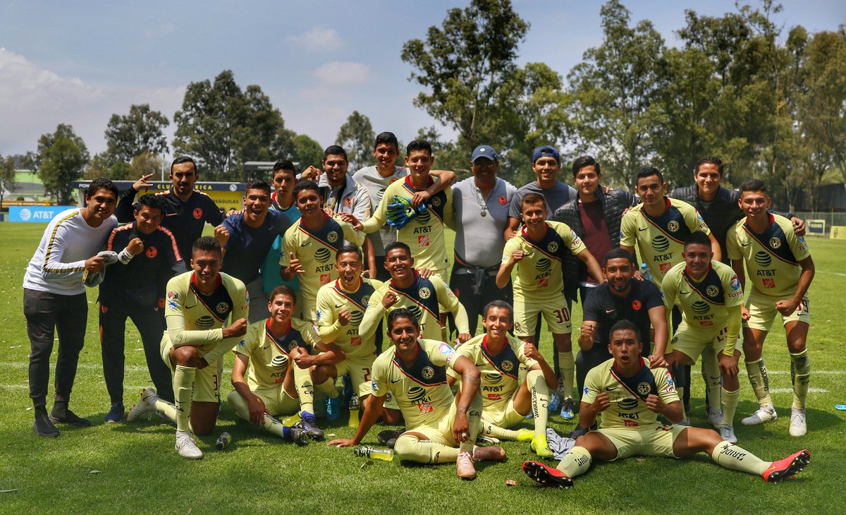 America_FB's tweet photo. 📸 #Sub20 | El Clásico Nacional es del Ame 🦅🦅 https://t.co/yt5IdxessI
