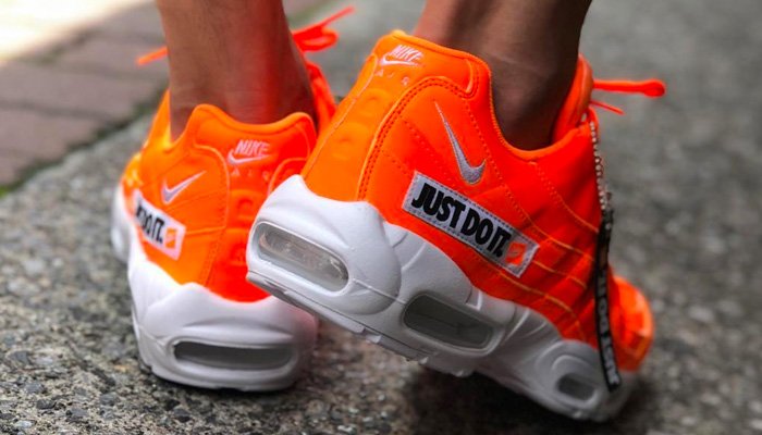 orange just do it air max 95