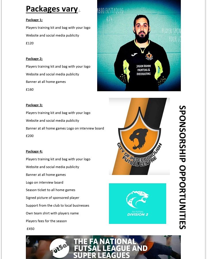 N24Fabio's tweet photo. Still on the look out for this exclusive deal of a sponsorship deal for a business who wanting to promote yours business various options available to be showing around UK on social media etc @GPsuppsltd
@subxpress
@peterborofutsal 
@FAFutsalLeague
@TheDailyFutsal  message us https://t.co/TpFhO7Oebt