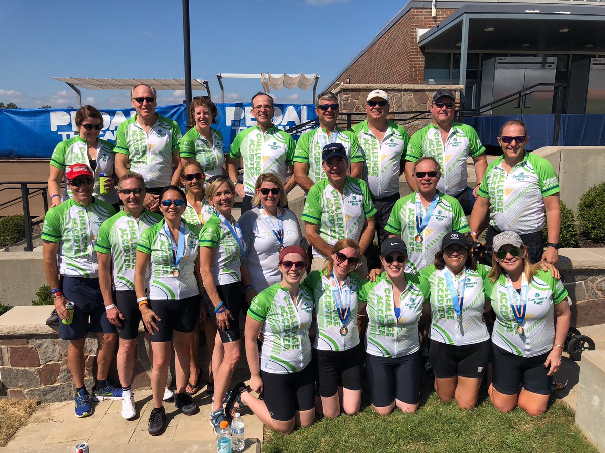 SBPChicago's tweet photo. Team @CommerceBank. @pedalthecause  great day to ride for a world without cancer. Challenge Accepted. https://t.co/7HerRzilbb