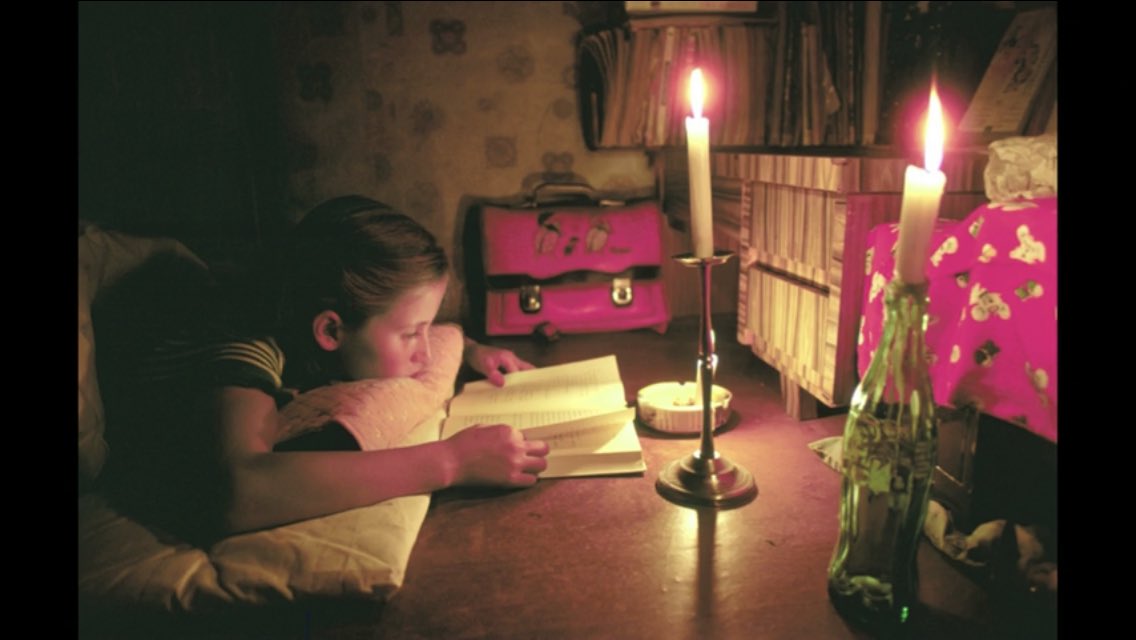 The inspired act of reading a good book.