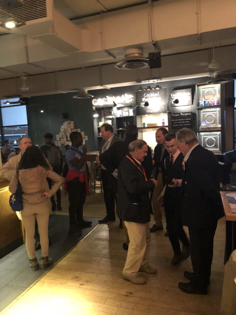 wallaceme's tweet image. Just dropped in on the Conservatives For A “People’s Vote” drinks. Banging it is not. Think I’m #BetterOffOut.